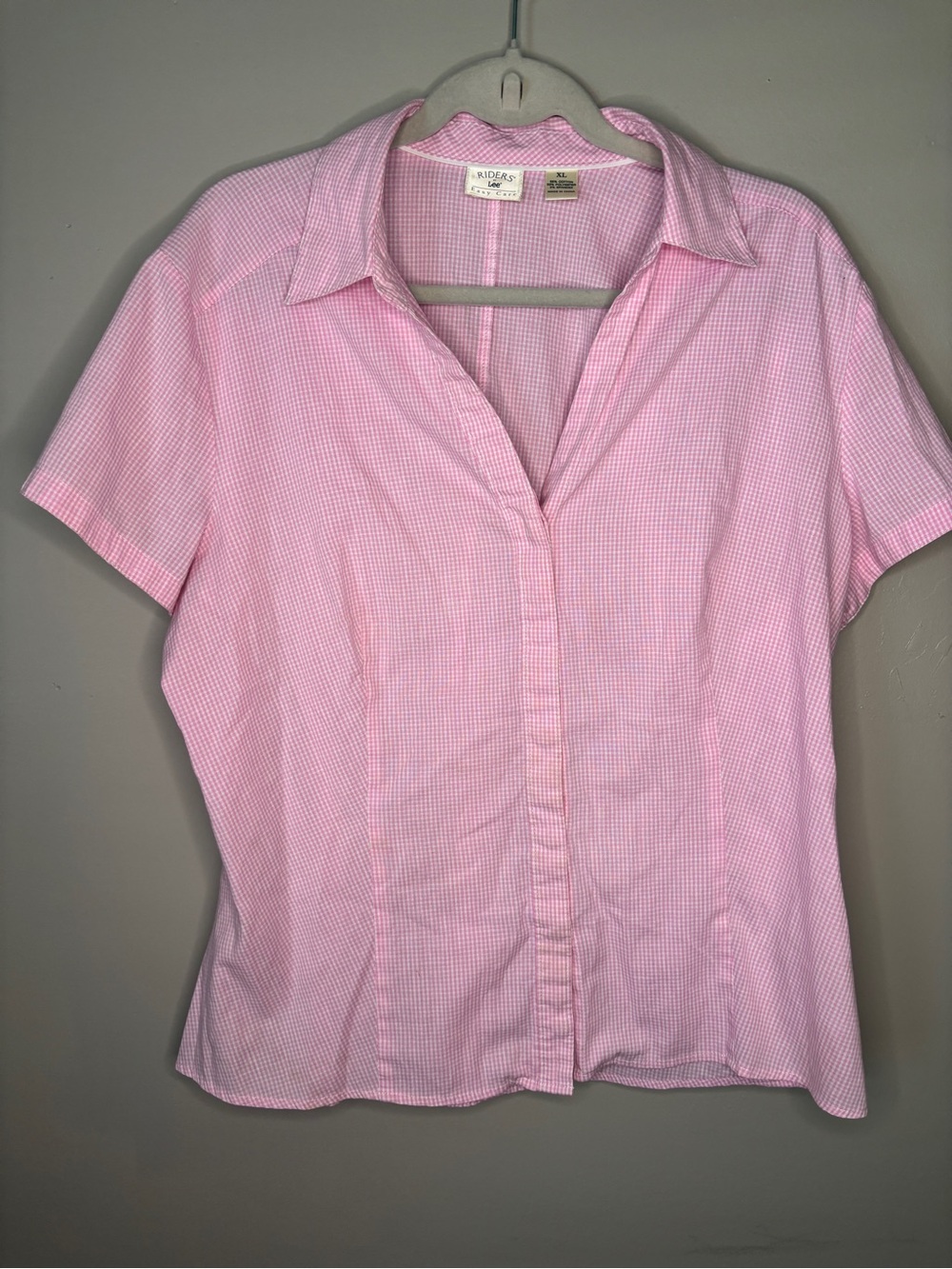 Lee Light Pink Short Sleeve Button-Down Shirt